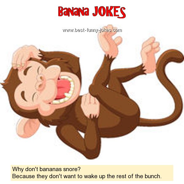 Why don't bananas snore? Bec