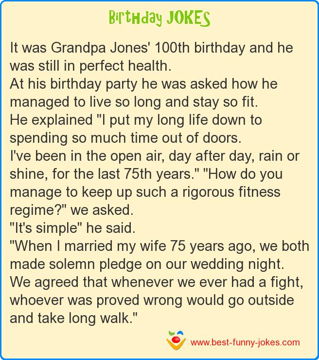It was Grandpa Jones' 100th