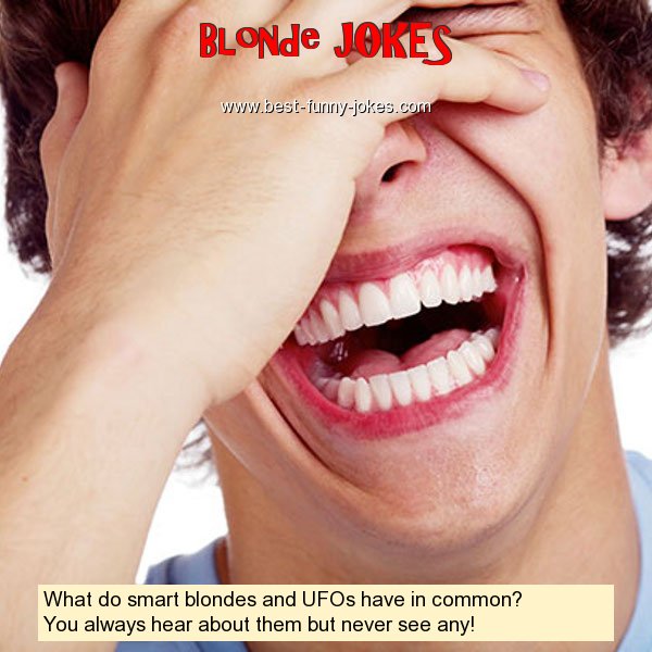 What do smart blondes and UFOs