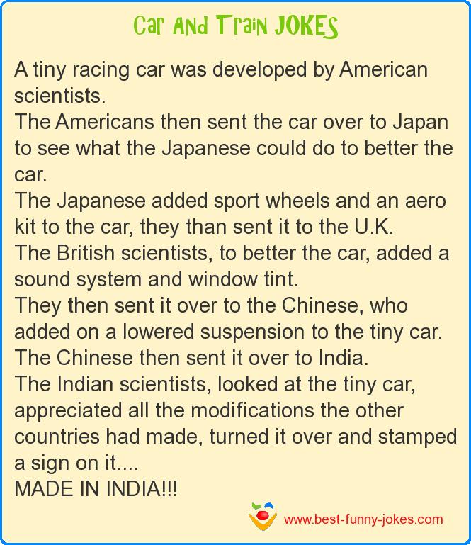 A tiny racing car was develo