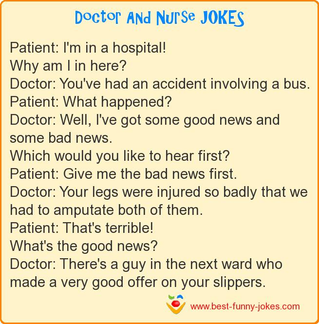 Patient: I'm in a hospital! Wh