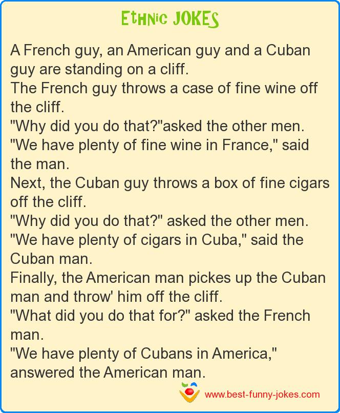 A French guy, an American guy