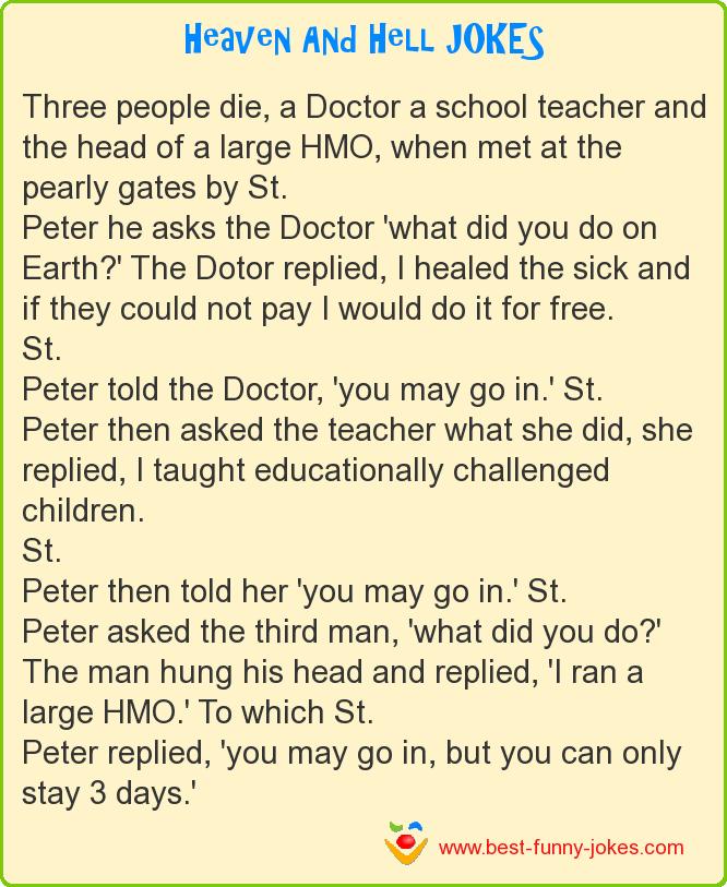 Three people die, a Doctor a s