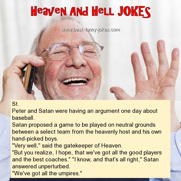 St. Peter and Satan were havin