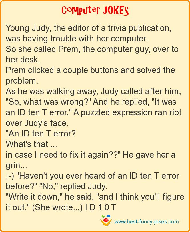 Young Judy, the editor of a tr