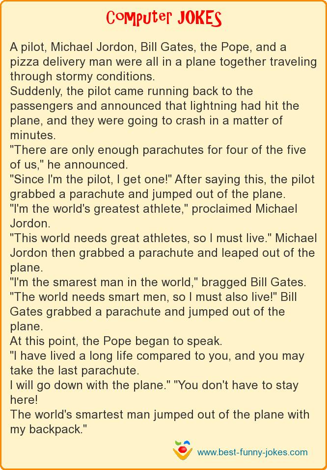 A pilot, Michael Jordon, Bill