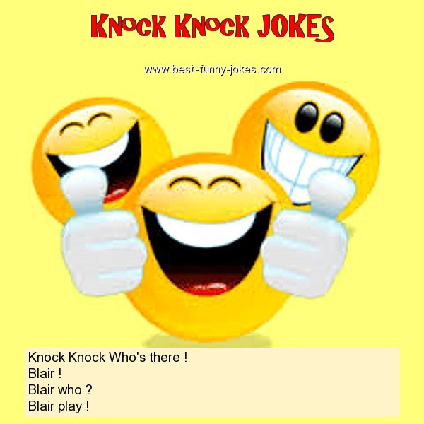 Knock Knock Who's there ! Bl