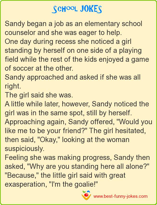 Sandy began a job as an elem