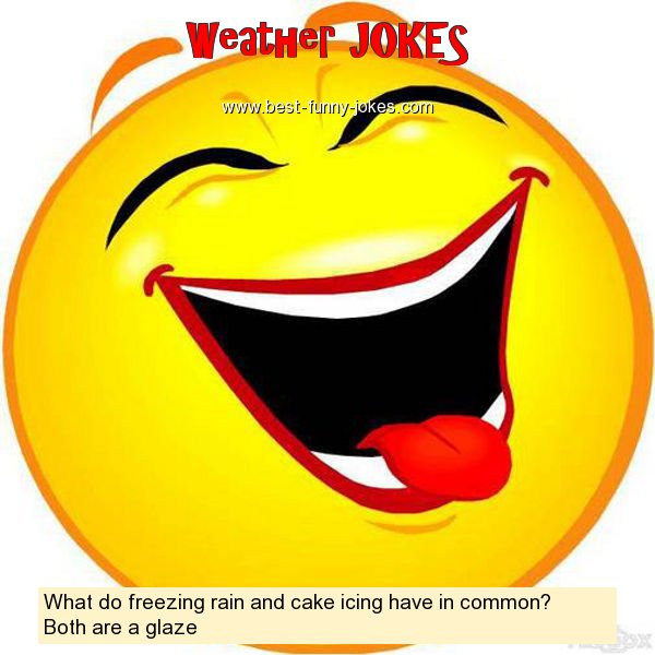What do freezing rain and cake