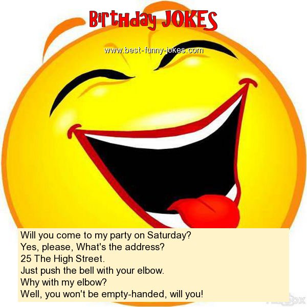 Will you come to my party on