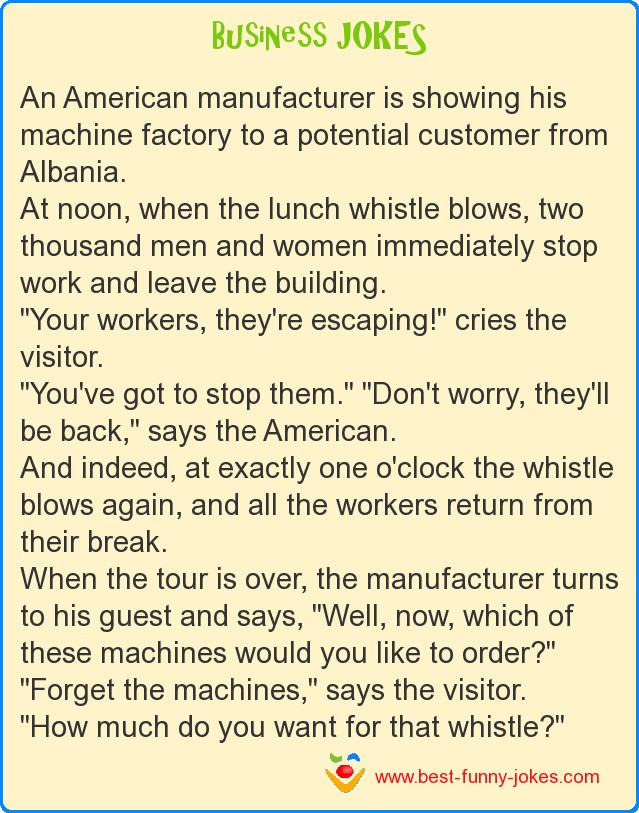 An American manufacturer is sh