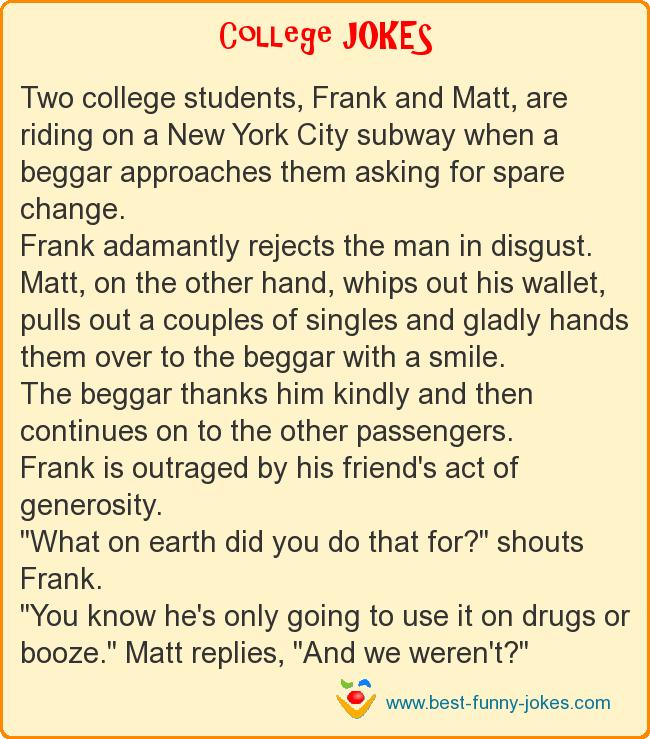 Two college students, Frank