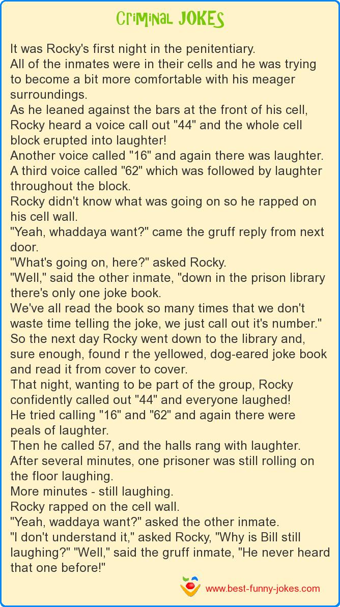 It was Rocky's first night i