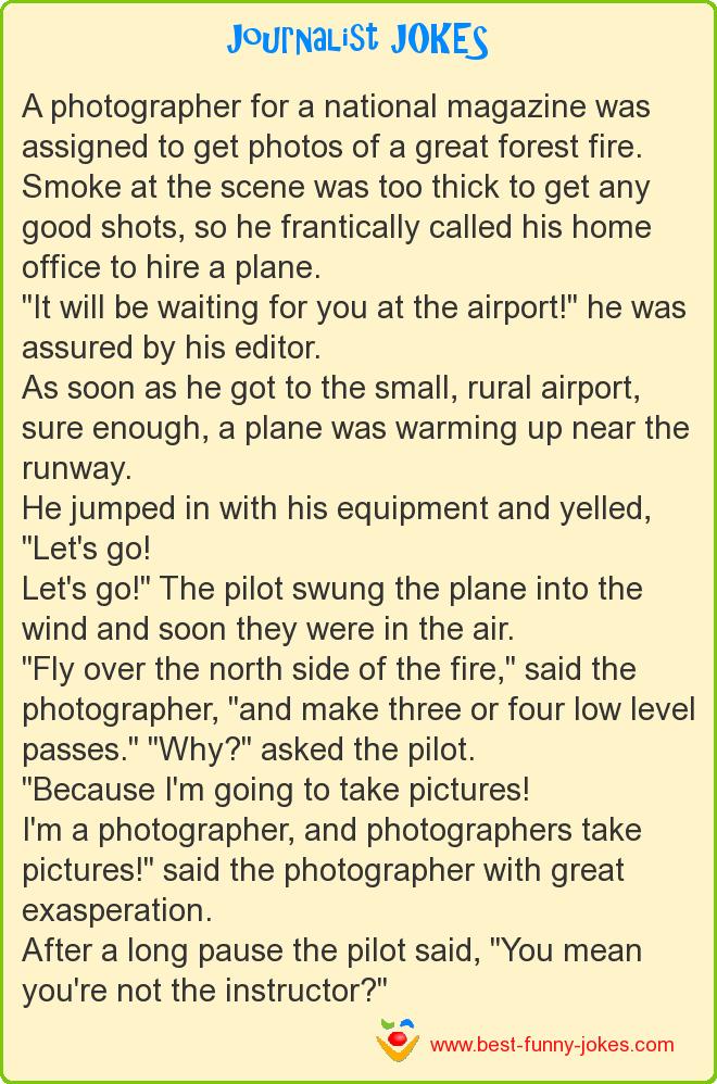 A photographer for a national