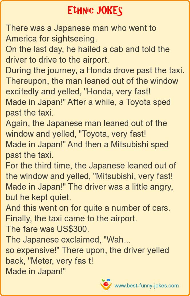 Ethnic Jokes: There was a Japanese...