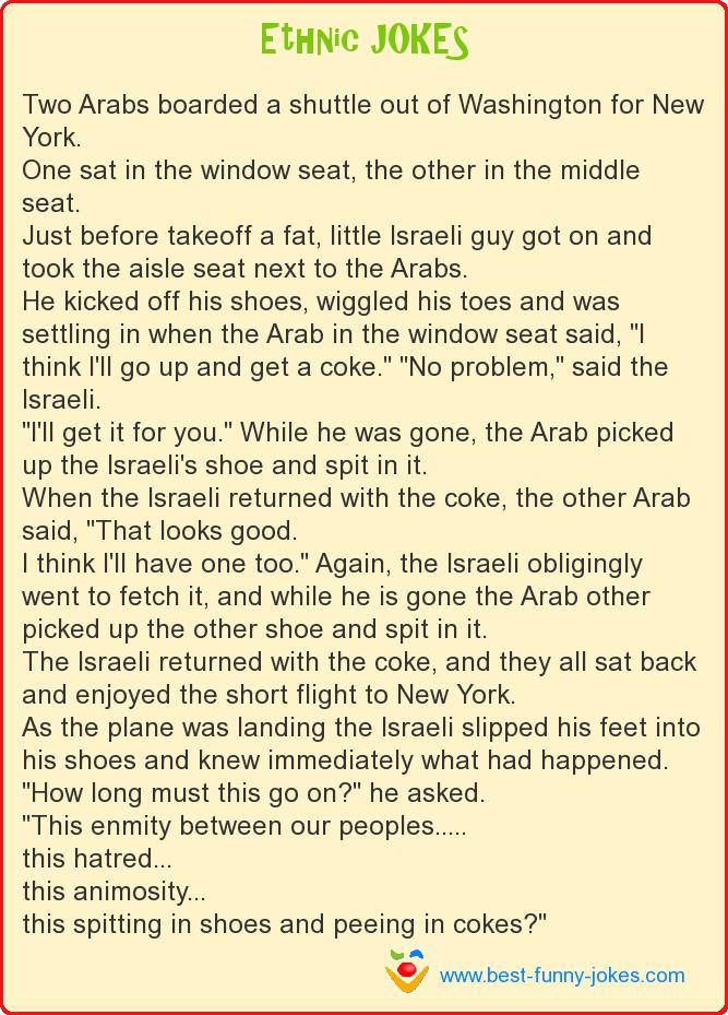 Two Arabs boarded a shuttle ou