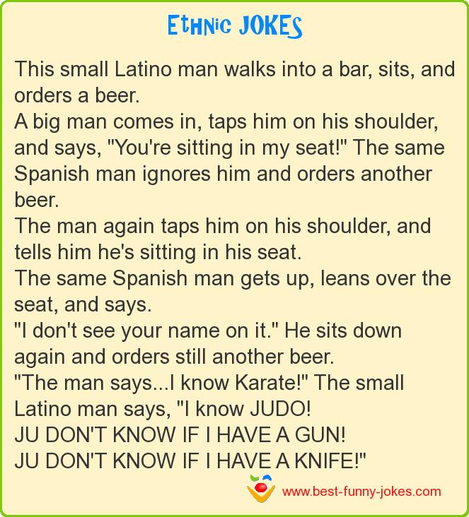 This small Latino man walks
