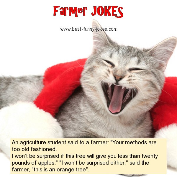 An agriculture student said to