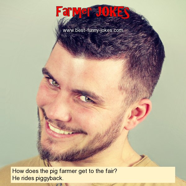 How does the pig farmer get to