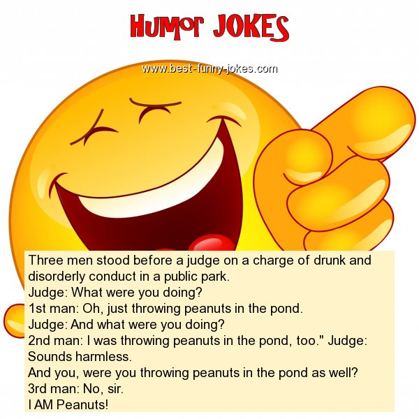 Three men stood before a judge