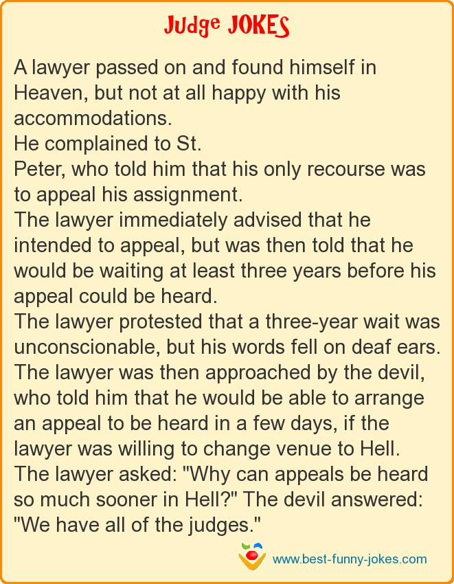 A lawyer passed on and found