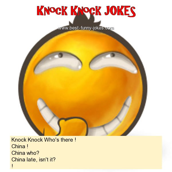 Knock Knock Who's there ! Ch