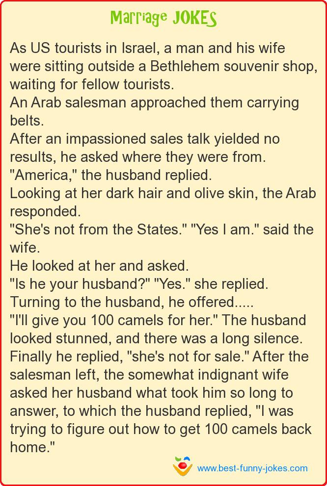Marriage Jokes: As US tourists in Is...