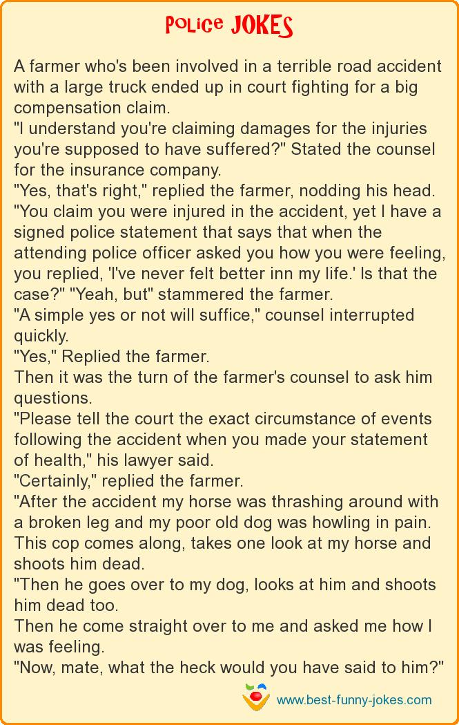 A farmer who's been involved