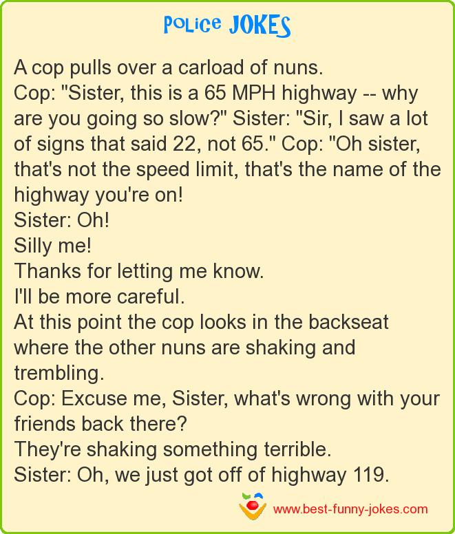 Police Jokes: A cop pulls over a c...