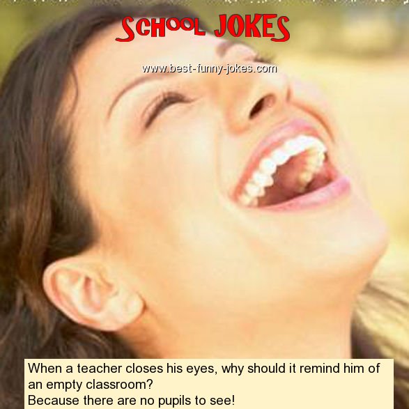 When a teacher closes his eyes