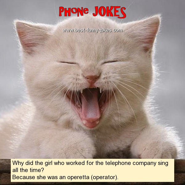 Phone Jokes: Why did the girl who...