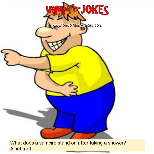 What does a vampire stand on a